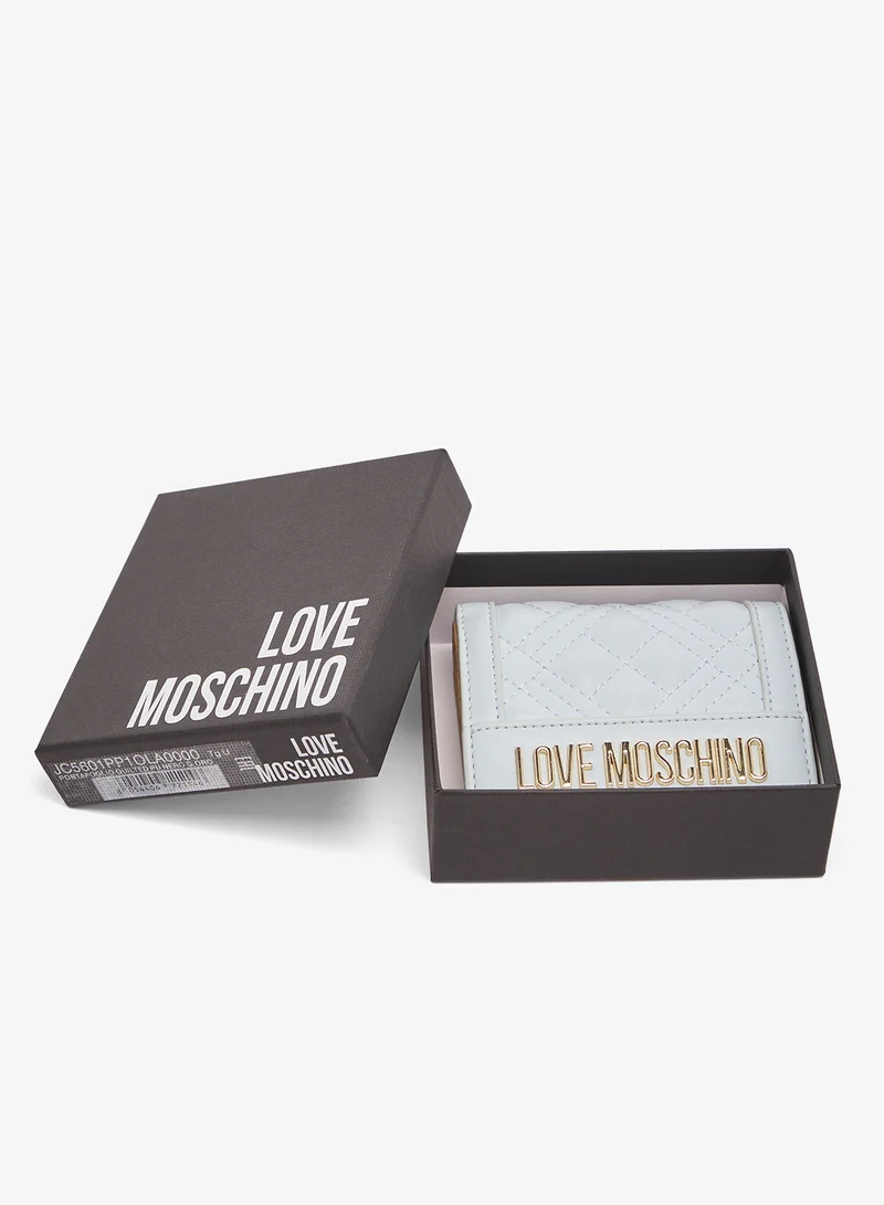 Love Moschino Quilted PU Wallet